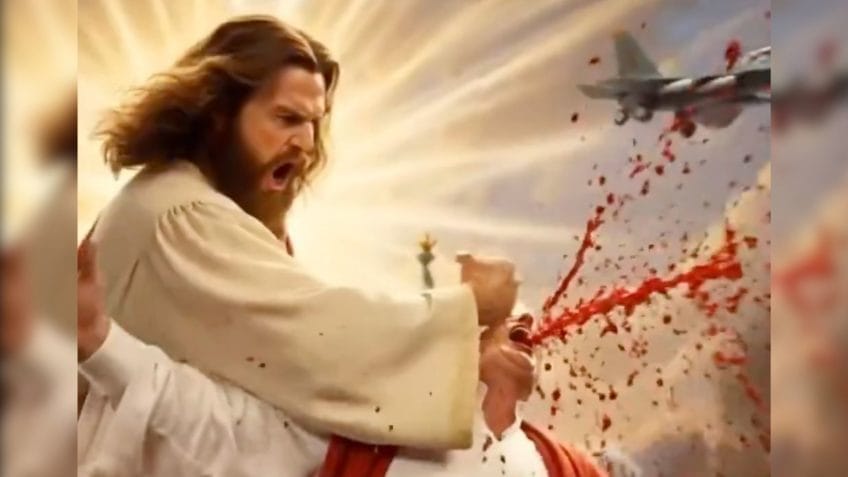 Irã reage a imagem bíblica de Trump e faz Jesus jogá-lo no inferno