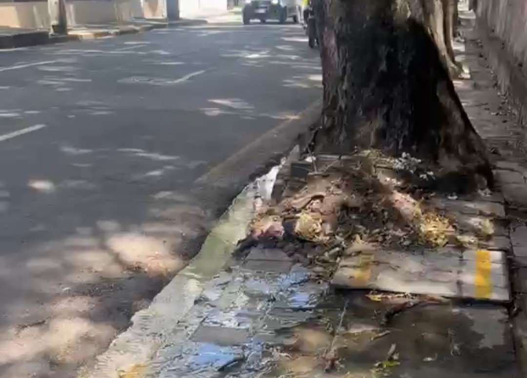 Rastos de uma democracia em crise, com fios de eletricidade e tecido rasgado.