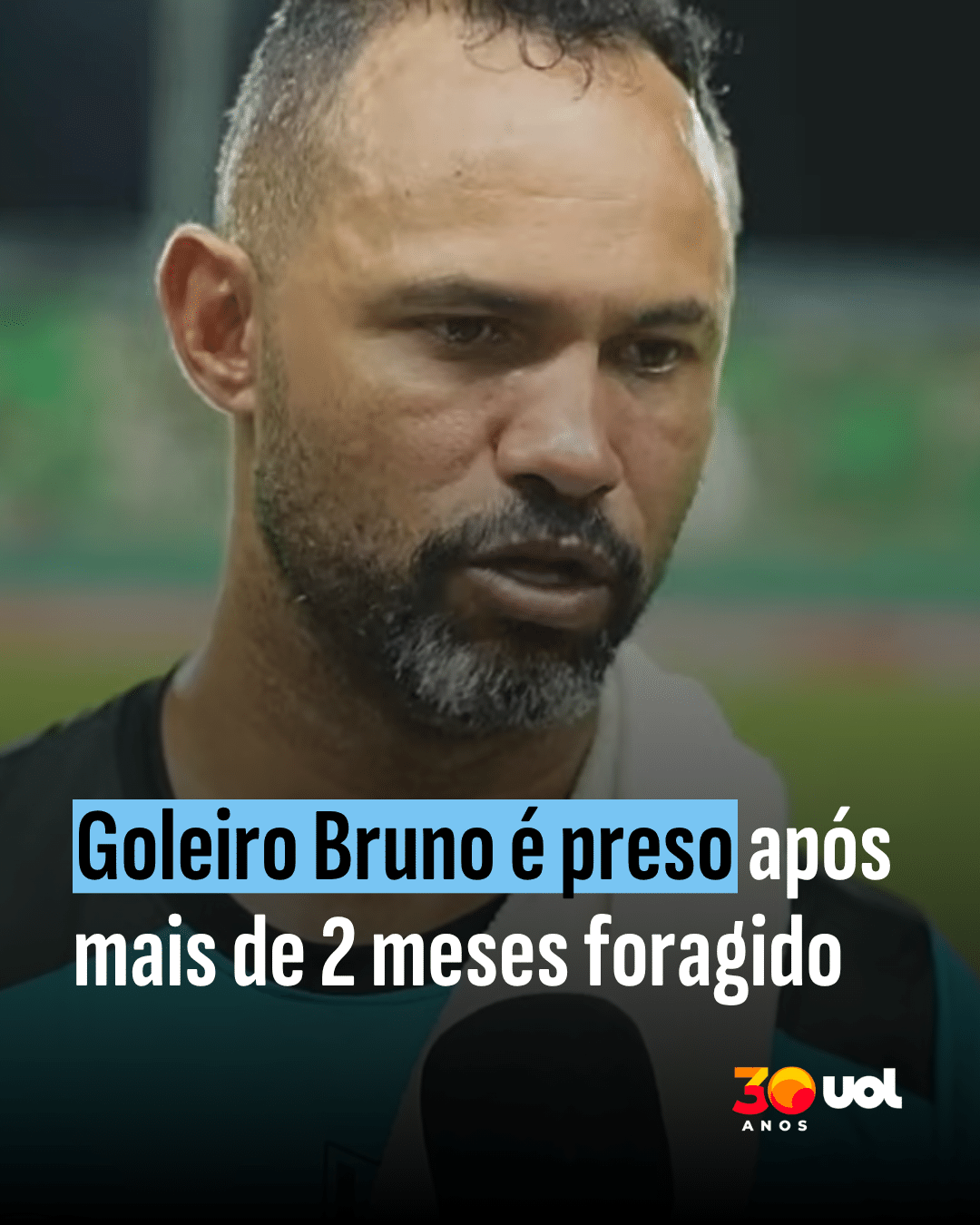 Goleiro Bruno é preso em uma operação policial no Rio de Janeiro.
