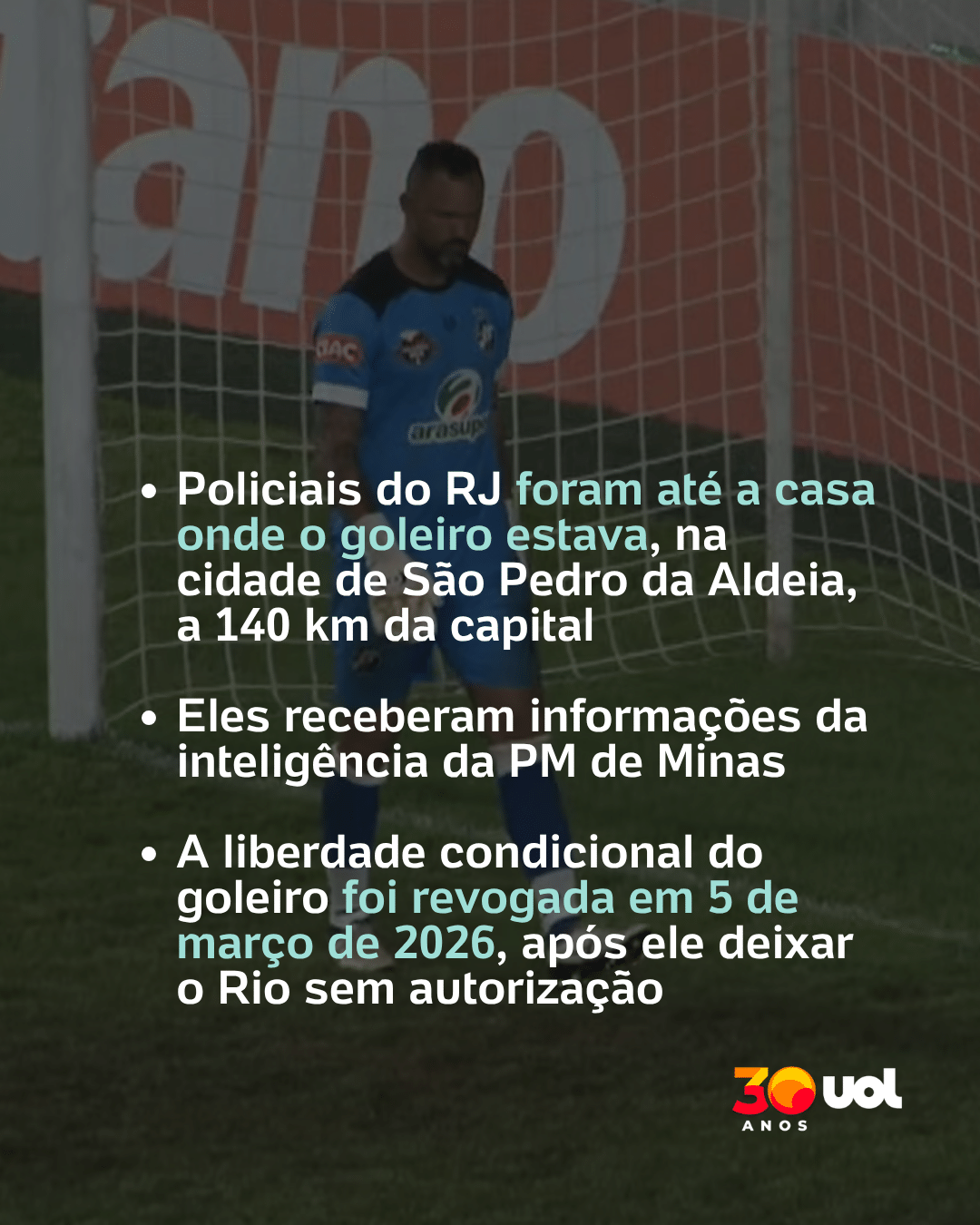 Goleiro Bruno é preso em uma operação policial no Rio de Janeiro.