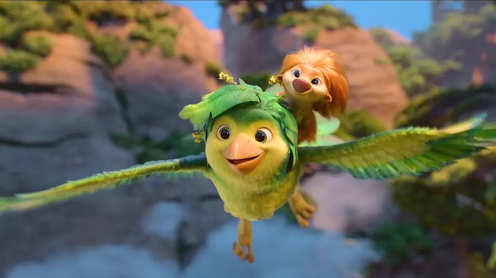Imagem de uma notícia jornalística sobre um filme da Netflix com um peixe traidor.