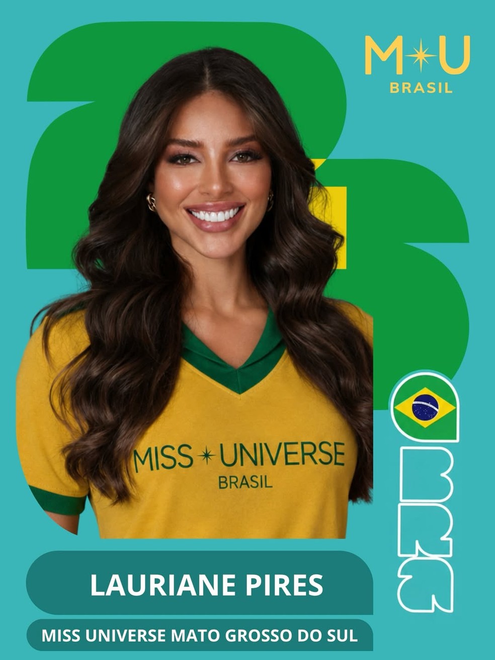 Mulheres elegantes se apresentam em um palco iluminado, competindo pelo título de Miss Universe Brasil.