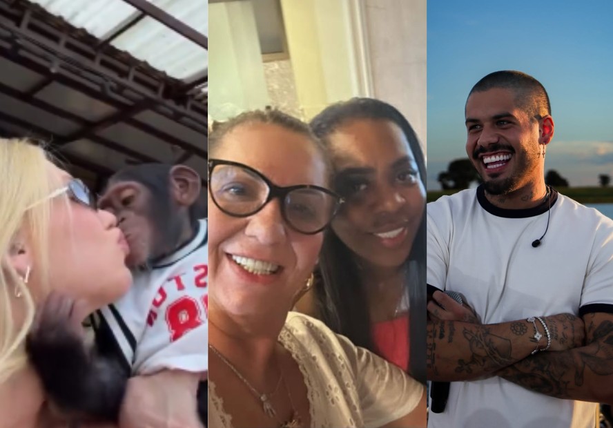 Beijo entre Virginia e Vini Jr. após término, com olhares de desafio e ironia.