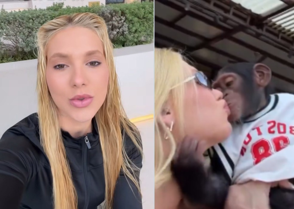Beijo entre Virginia e Vini Jr. após término, com olhares de desafio e ironia.