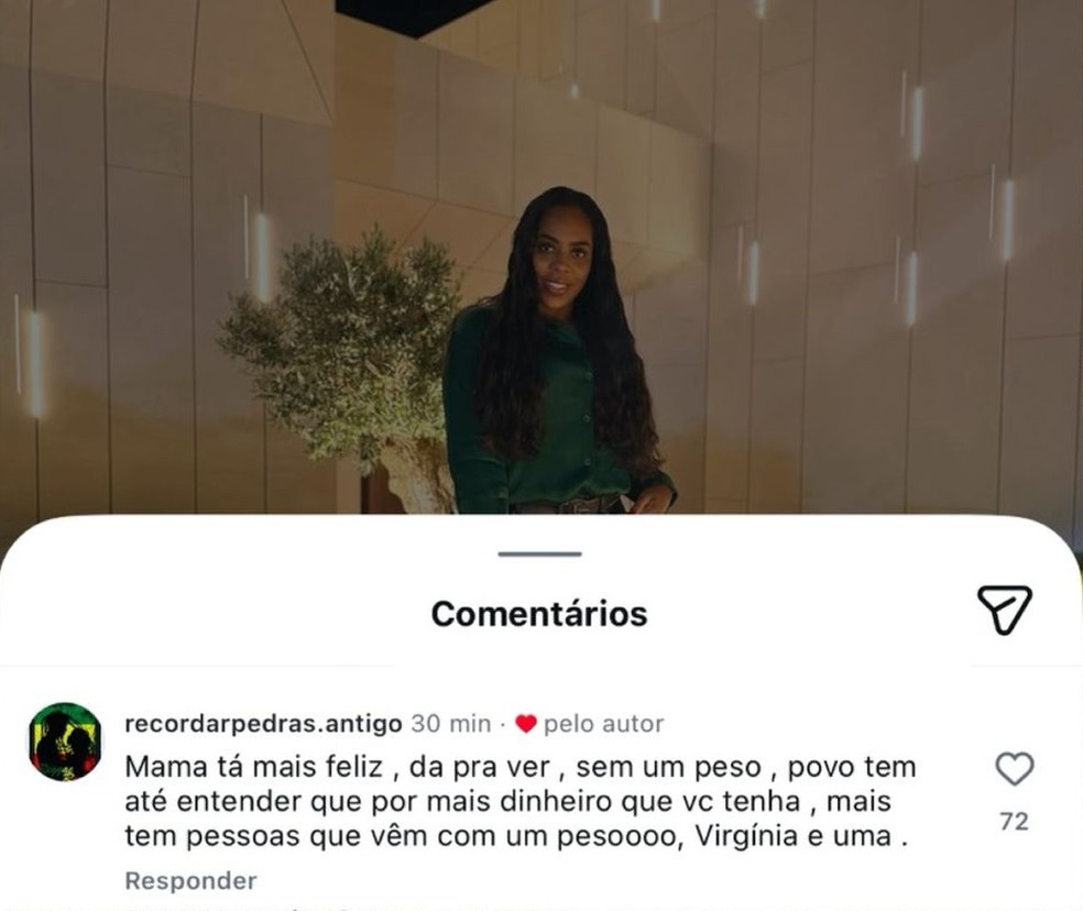 Beijo entre Virginia e Vini Jr. após término, com olhares de desafio e ironia.