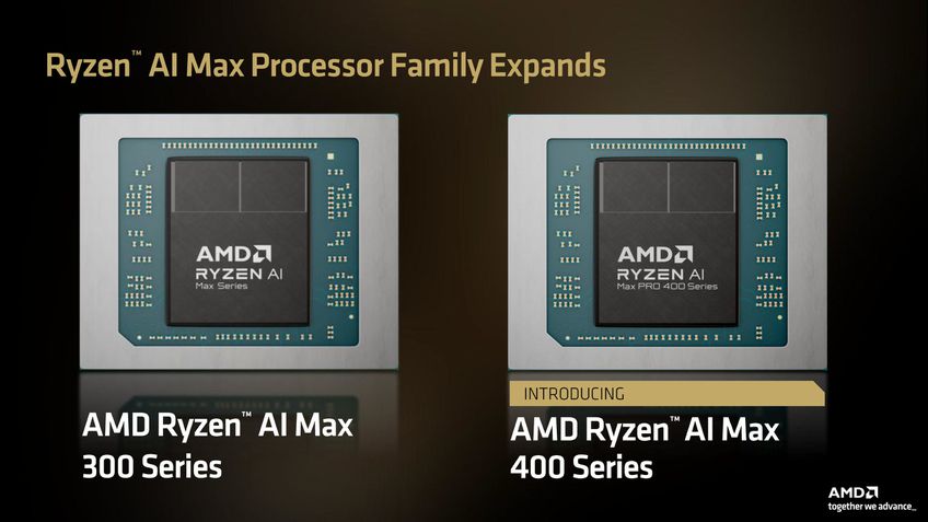Executivo de AMD segurando uma placa-mãe com uma quantidade excessiva de slots de memória RAM.