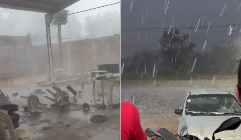 Tempestades intensas e ventos fortes atingem a região com frente fria.