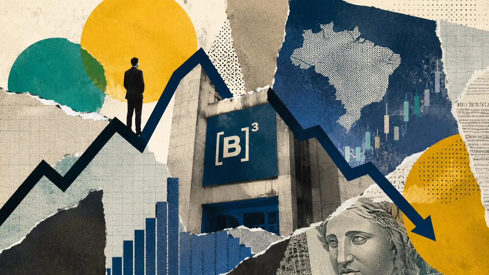 Investidores estrangeiros retirando dinheiro da Bolsa brasileira em um cenário de instabilidade financeira.