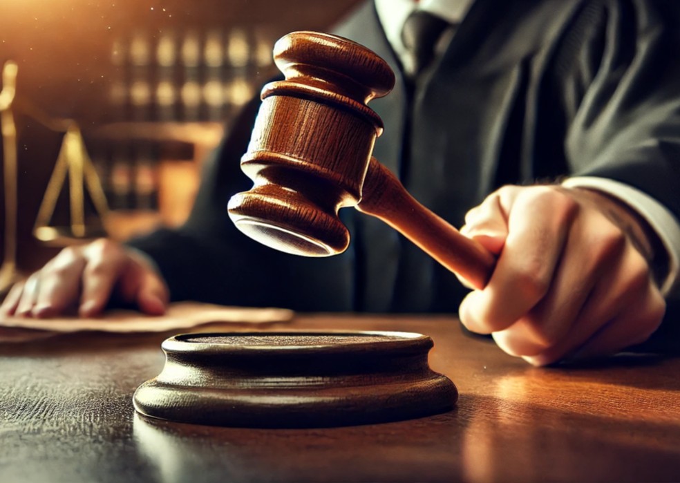 Juiz do Tribunal de Justiça de Paraná em sessão de julgamento.
