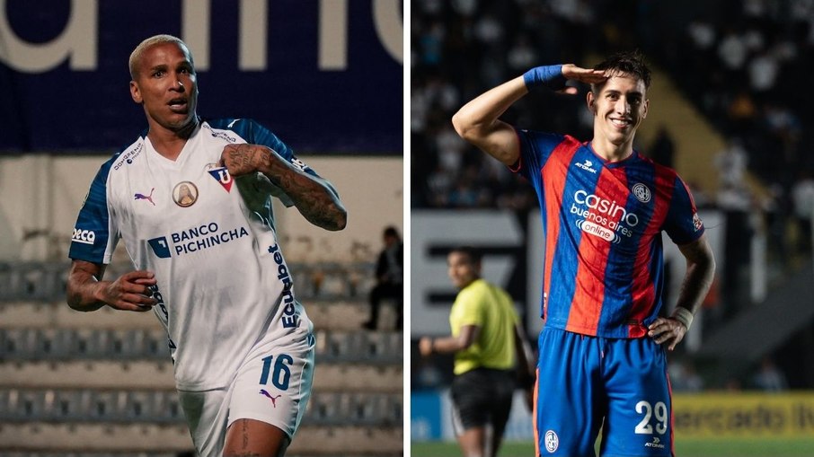 Jogadores de futebol em ação no campo de jogo, com a câmera capturando a emoção da partida.