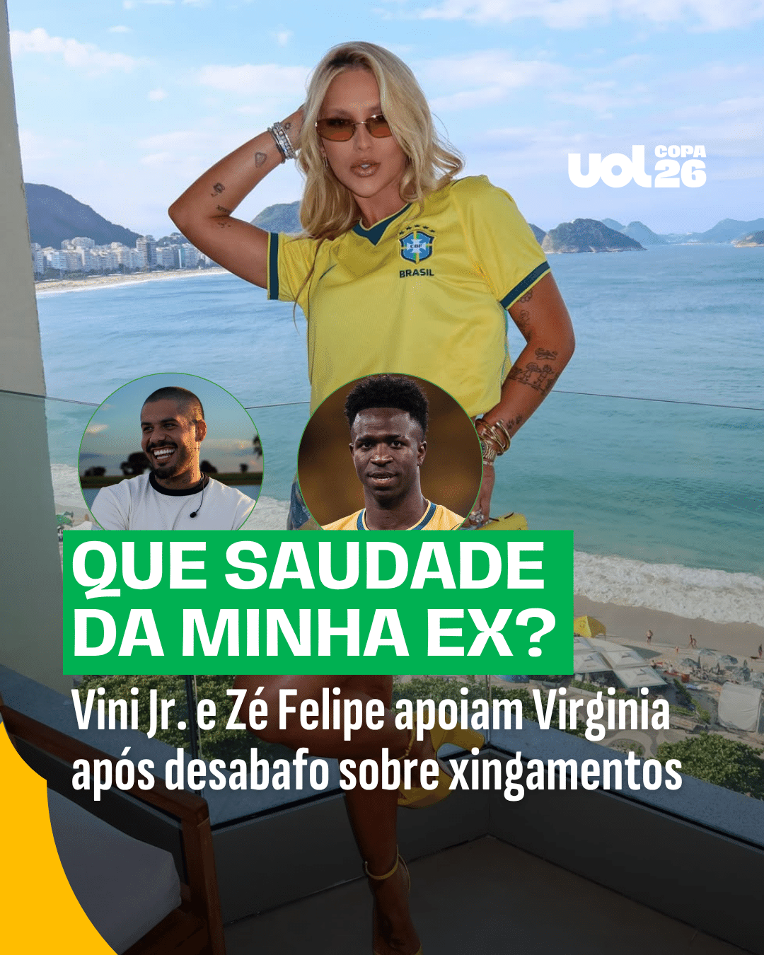 Jornalista sentado à mesa de trabalho, com papel e caneta, olhando para tela de computador com notícias de Copa.