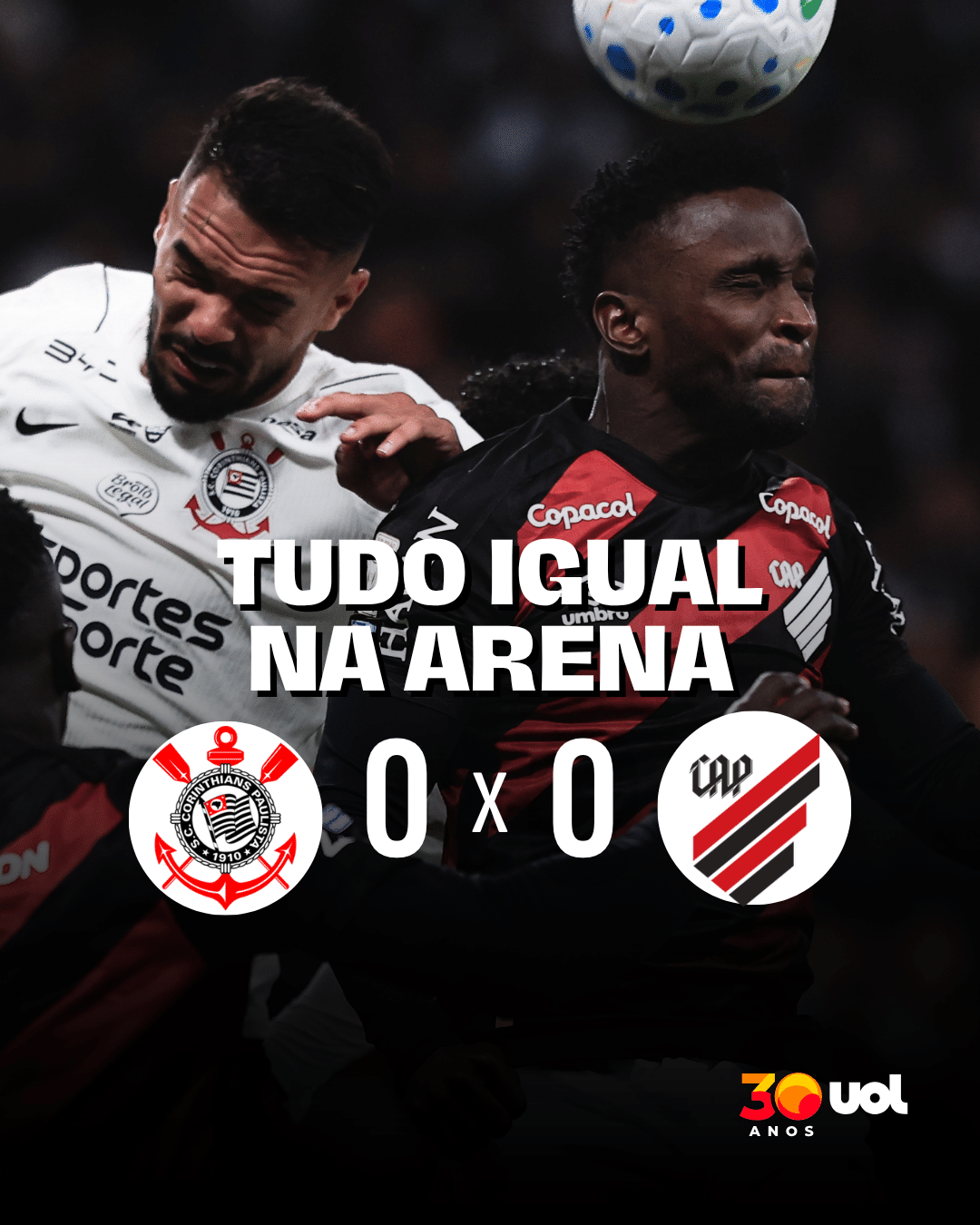 Título de jornal com imagem de uma bandeira da UEFA ao lado de uma bandeira da FIFA com uma xícara de café vazia e um relógio marcando menos de dois meses