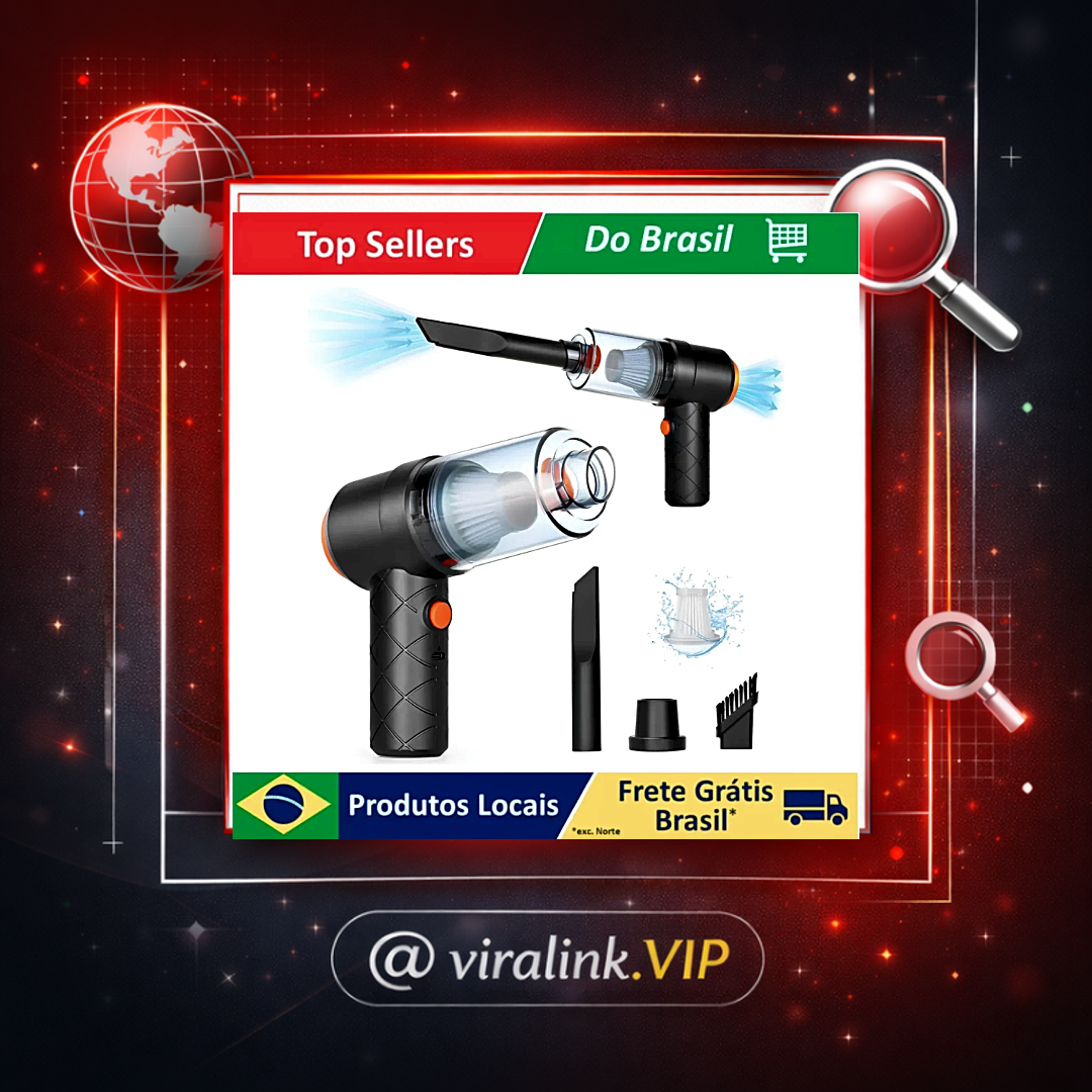 Aspirador De Pó Usb Portátil Completo Linha Premium Carro E Casa Sofá Facil