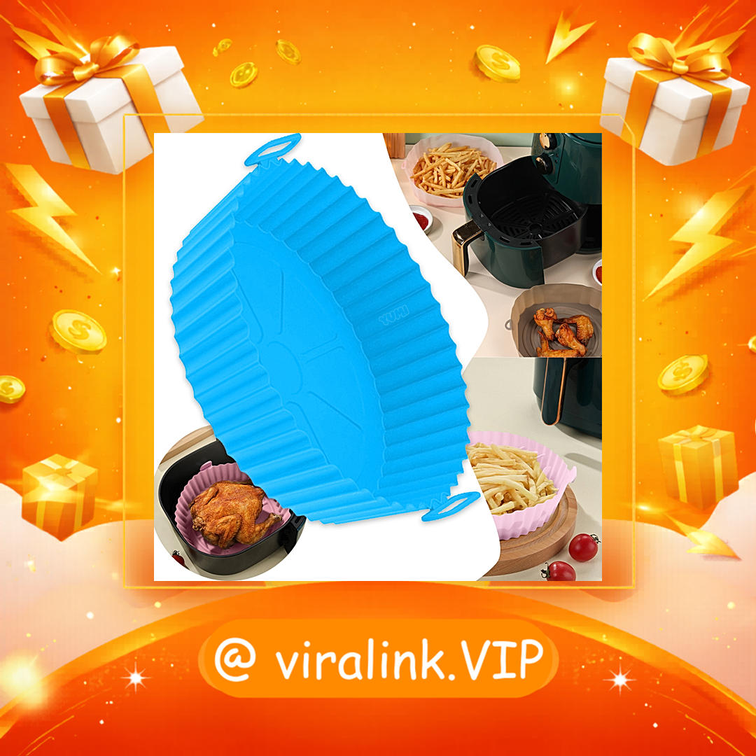 Formas Silicone Pra Fritadeira Air Fryer Micro-ondas Forno Com Alça Lavável Grossa 80g + Resistente + Durável