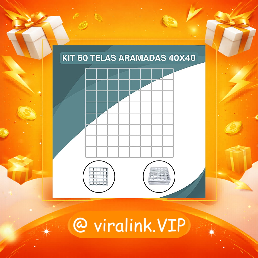 Tela 40X40 Para Montagem de Estante Decorativa com Uso em Área de Pet Modular