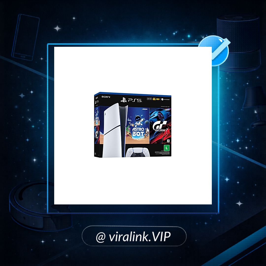 PlayStation®5 Slim Digital 825GB – Pacote ASTRO BOT e Gran Turismo 7