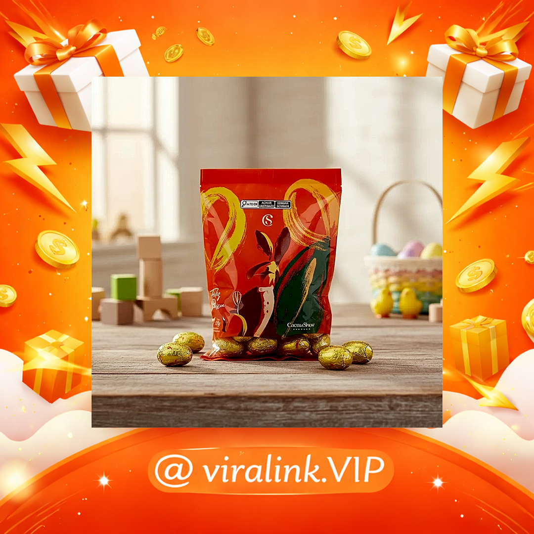 Ovo de Pascoa Cacau Show Mini Ovinhos 180g Cacau Magia Ao Leite Crianças Caça Ovos