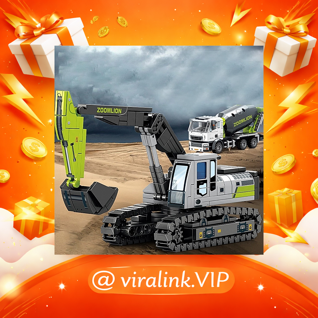 Blocos de Construção Série Engenharia: Bulldozer, Guindaste, Compatível com Lego, para Meninos Montarem