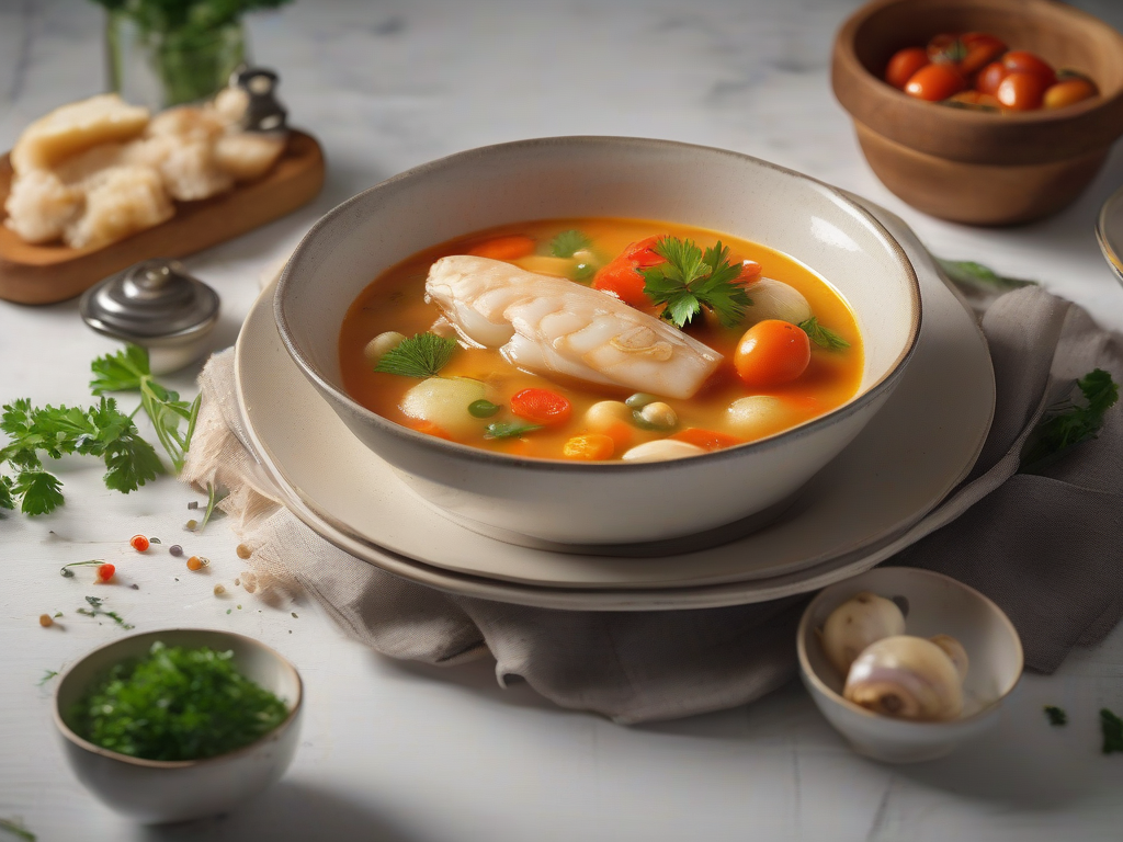 Sopa de Peixe com Legumes