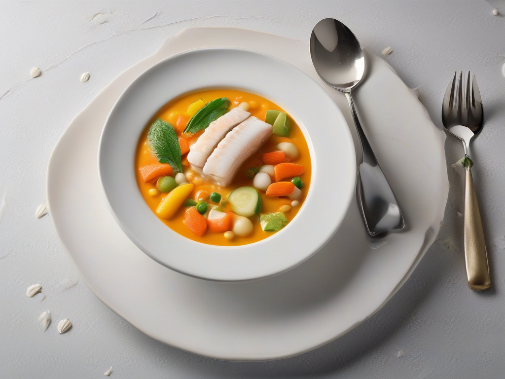Sopa de Peixe com Legumes e Coco