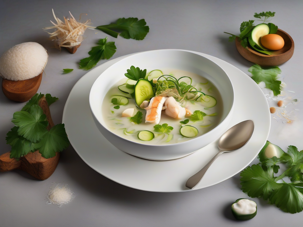 Sopa de Peixe com Abobrinha e Coco Light