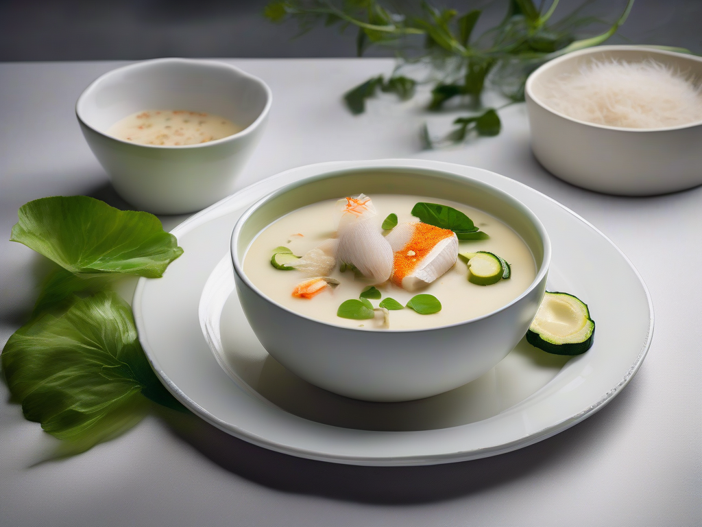 Sopa de Peixe com Abobrinha e Coco Light