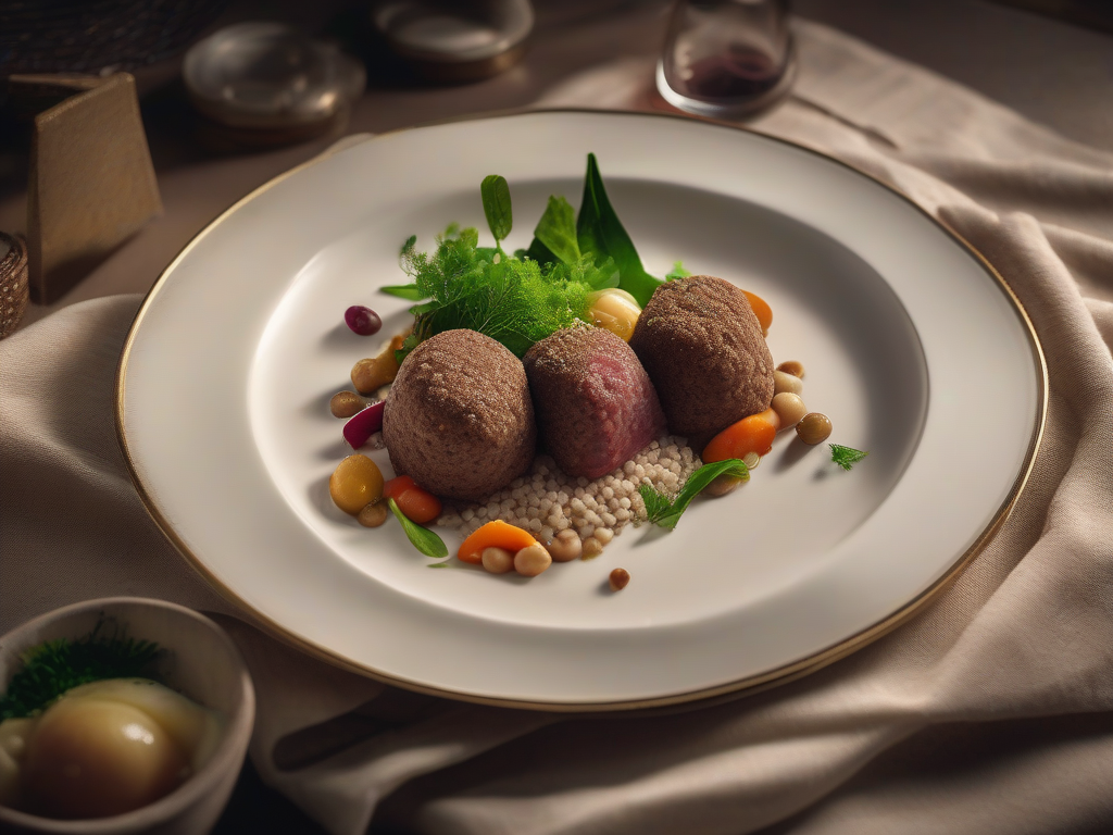 Kibbeh de Carne com Legumes