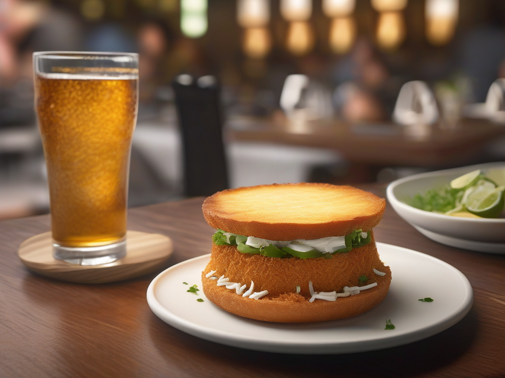 Torta Mexicana de Abobrinha com Queijo e Molho de Chipotle