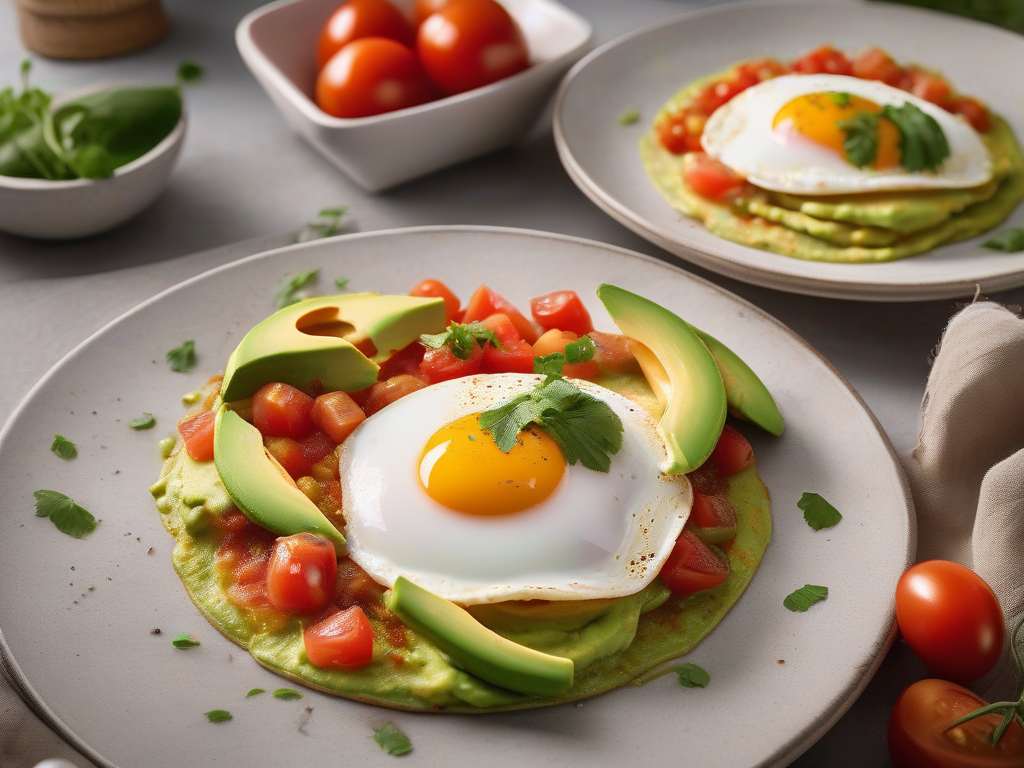 Huevos Rancheros Detox com Abacate e Salsa de Tomate