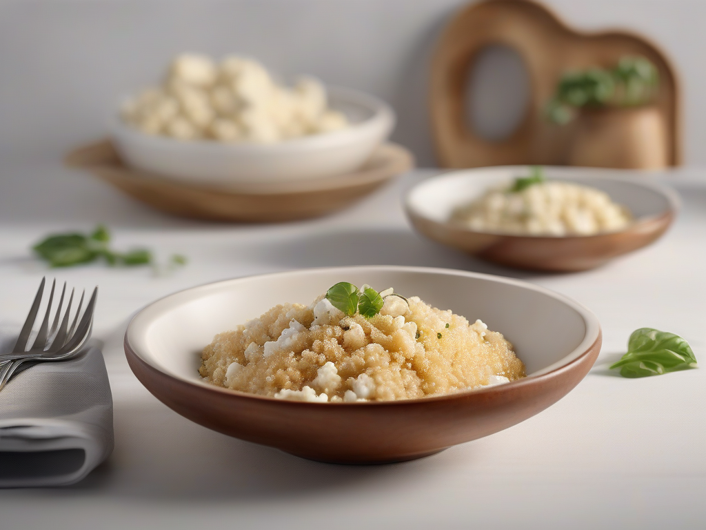 Bowl de Quinoa Sírio com Abobrinha e Queijo Feta