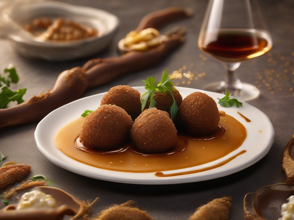 Kibbeh Crocante com Molho de Tahine