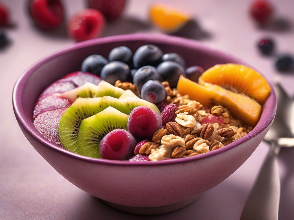 Bowl de Açaí com Frutas Frescas e Granola