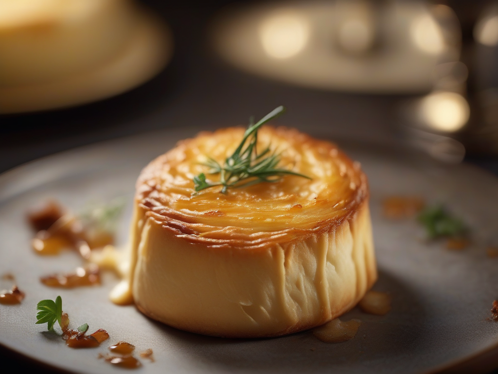 Torta Fina de Queijo Minas com Cebola Caramelizada