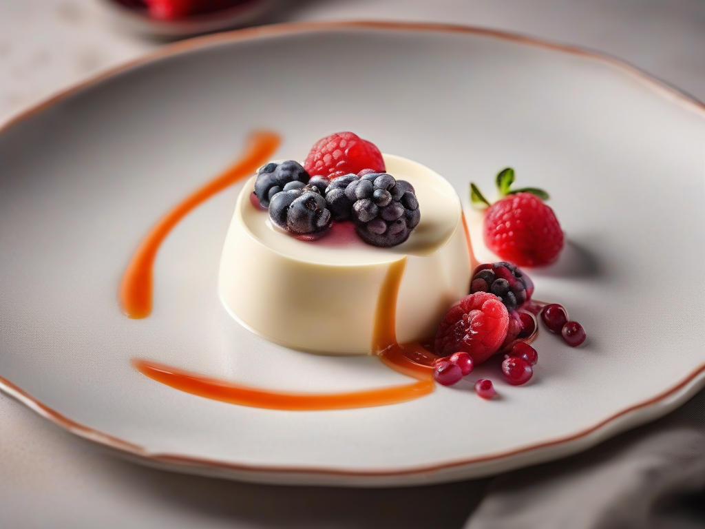 Torta de Panna Cotta com Frutas Vermelhas e Mel