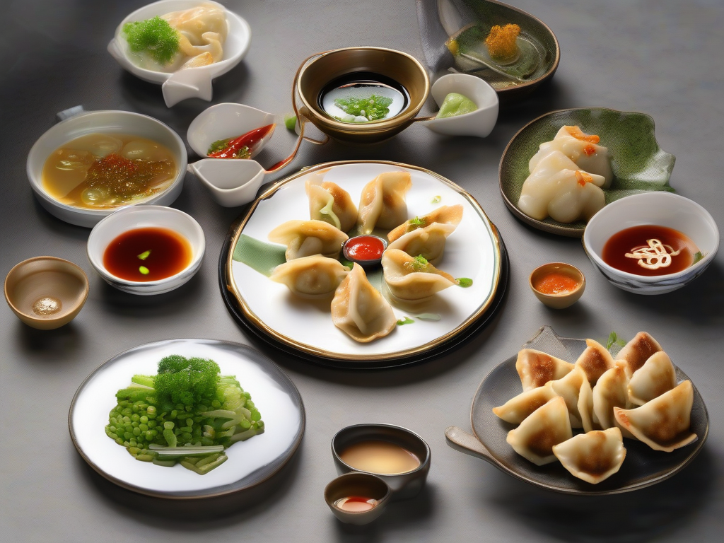 Gyoza de Vegetais com Molho de Gengibre