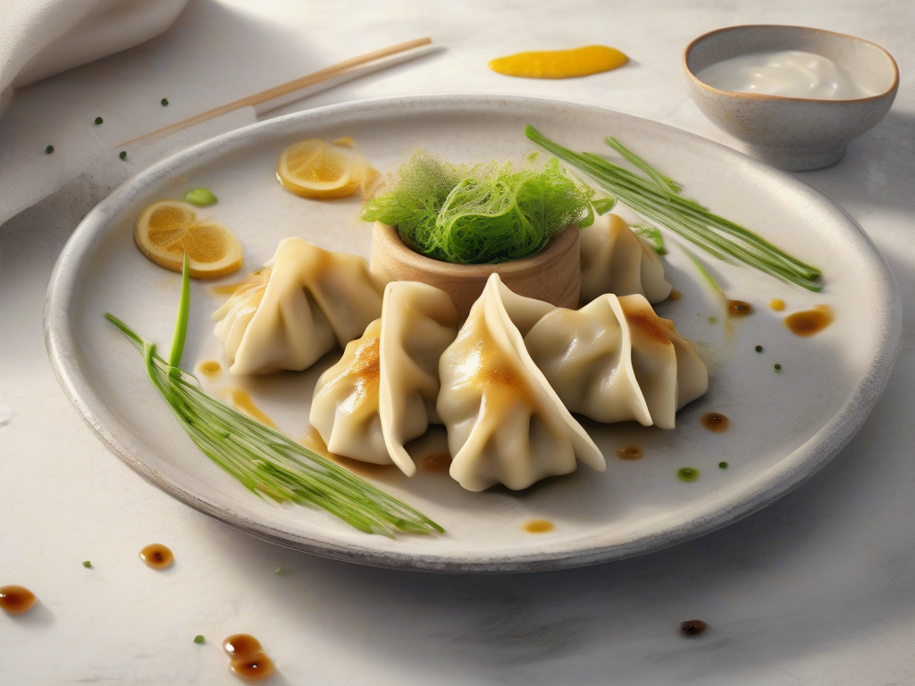 Gyoza de Vegetais com Molho de Gengibre e Limão