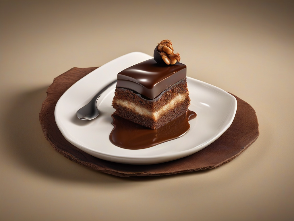 Torta Gelada de Chocolate com Nozes