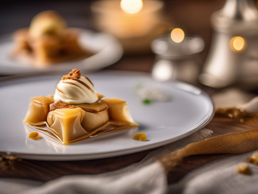 Baklawa de Nozes com Creme de Leite