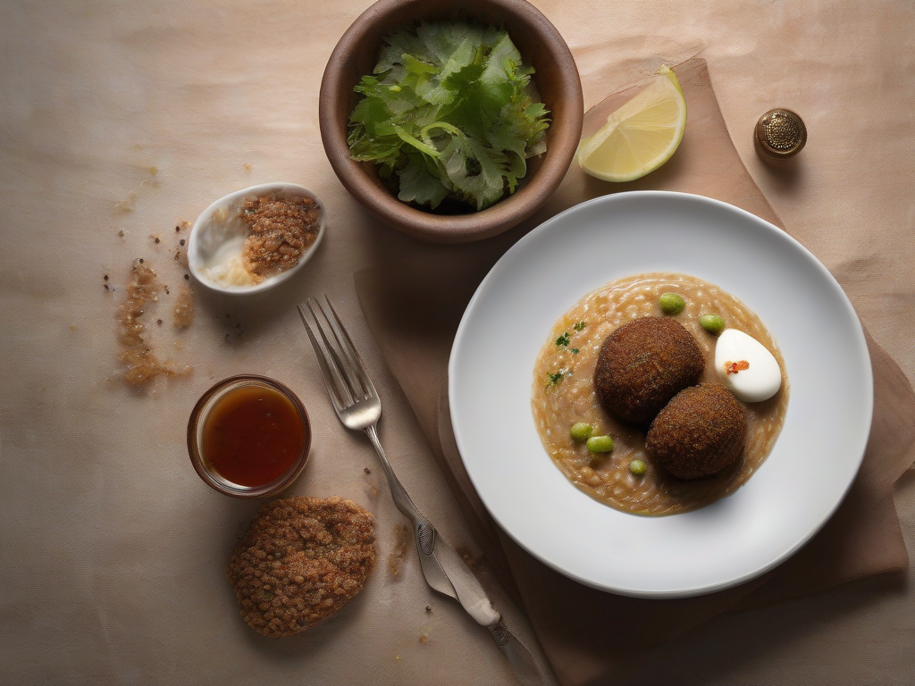 Kibbeh de Cordeiro com Molho de Iogurte e Alho