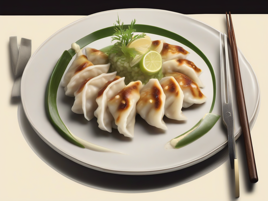 Gyoza de Frango com Molho de Gengibre e Limão