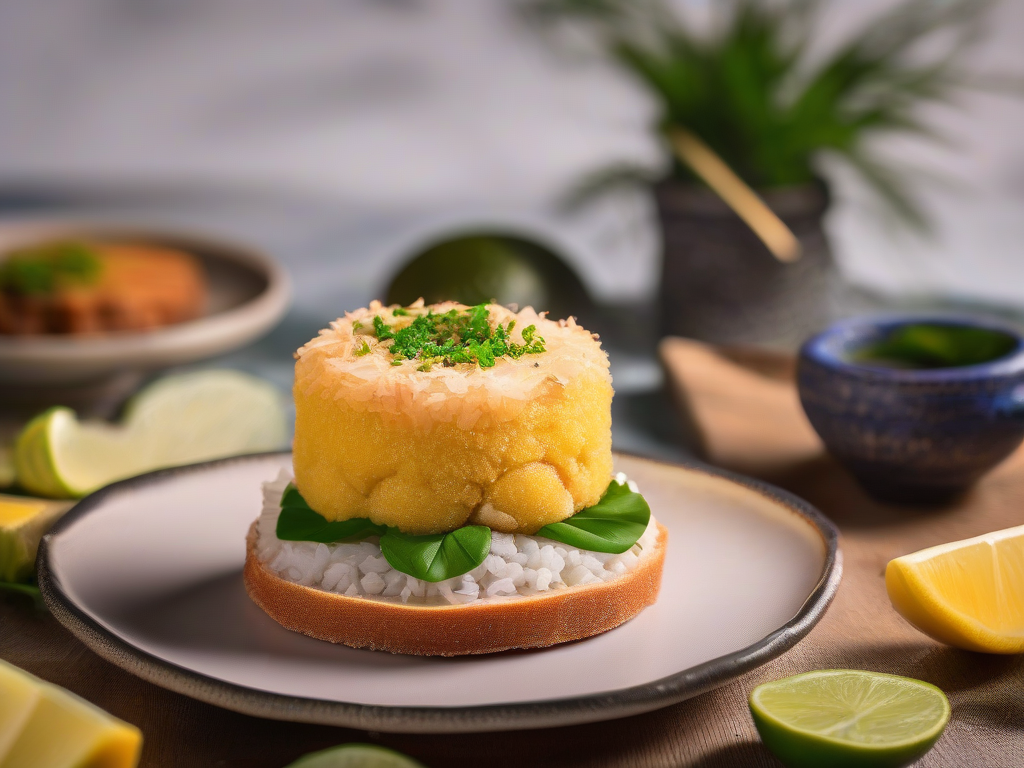 Torta de Camarão com Coco e Limão