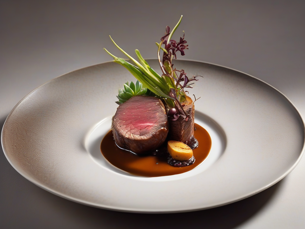 Bife de Filé com Molho de Vinho e Cogumelos
