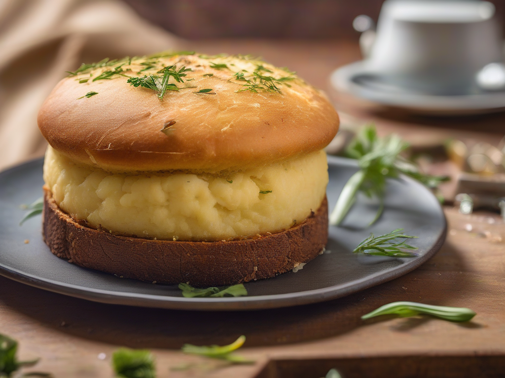 Torta de Abobrinha com Queijo e Pão Crocante