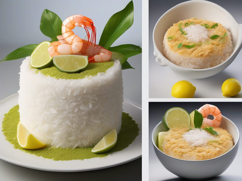Torta de Camarão com Coco e Limão