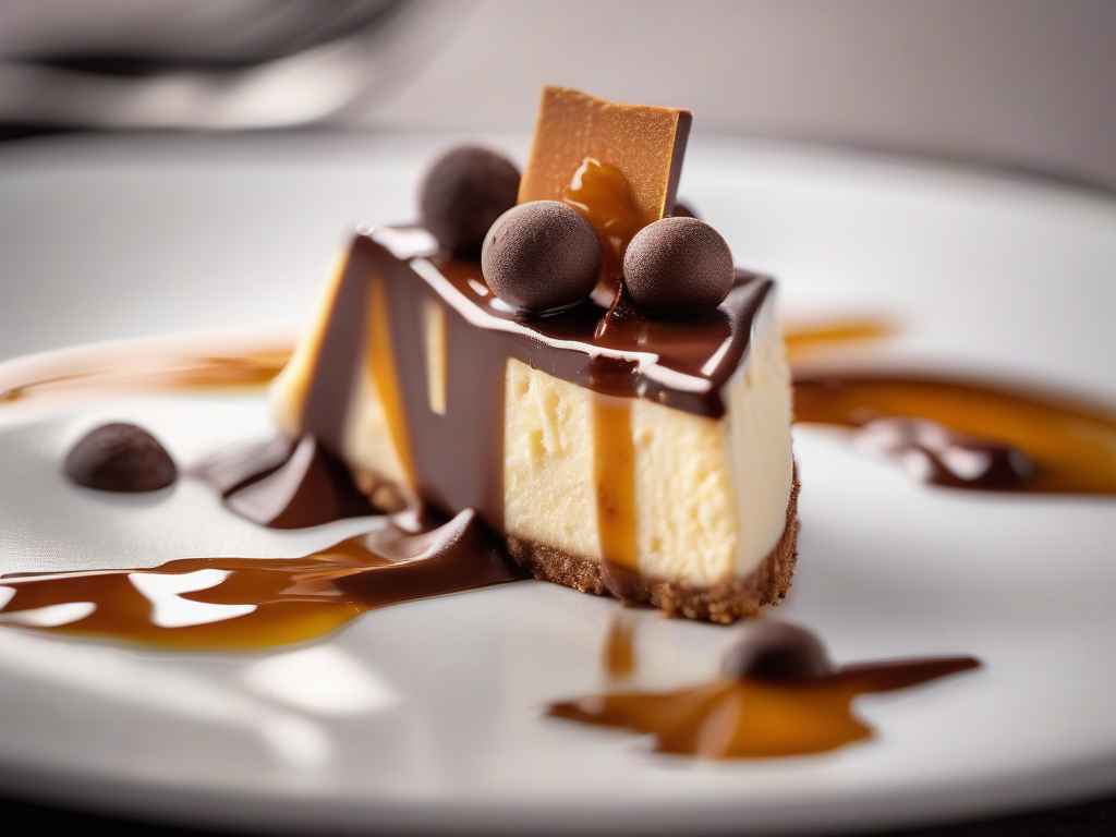 Cheesecake de Chocolate com Caramelo Americano