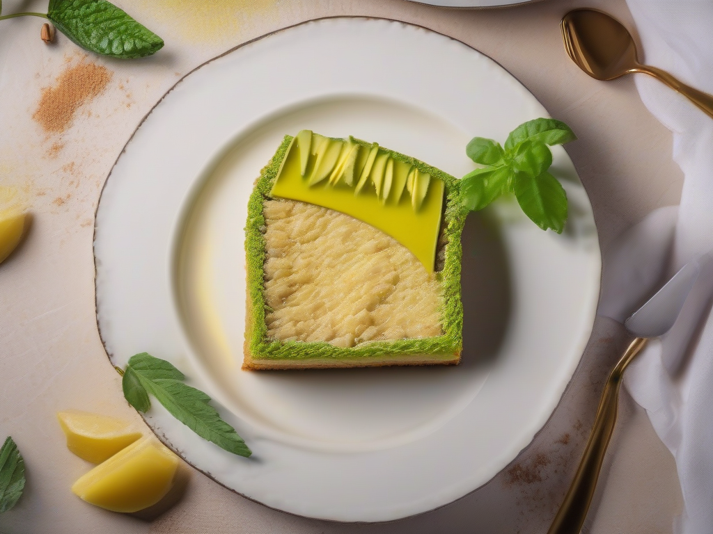 Torta de Abacate com Coco e Limão