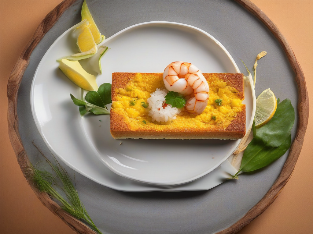 Torta de Camarão com Coco e Limão à la Tailandesa