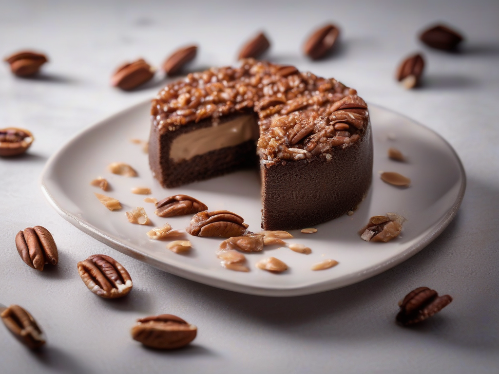 Torta de Chocolate com Nozes Pecan e Coco