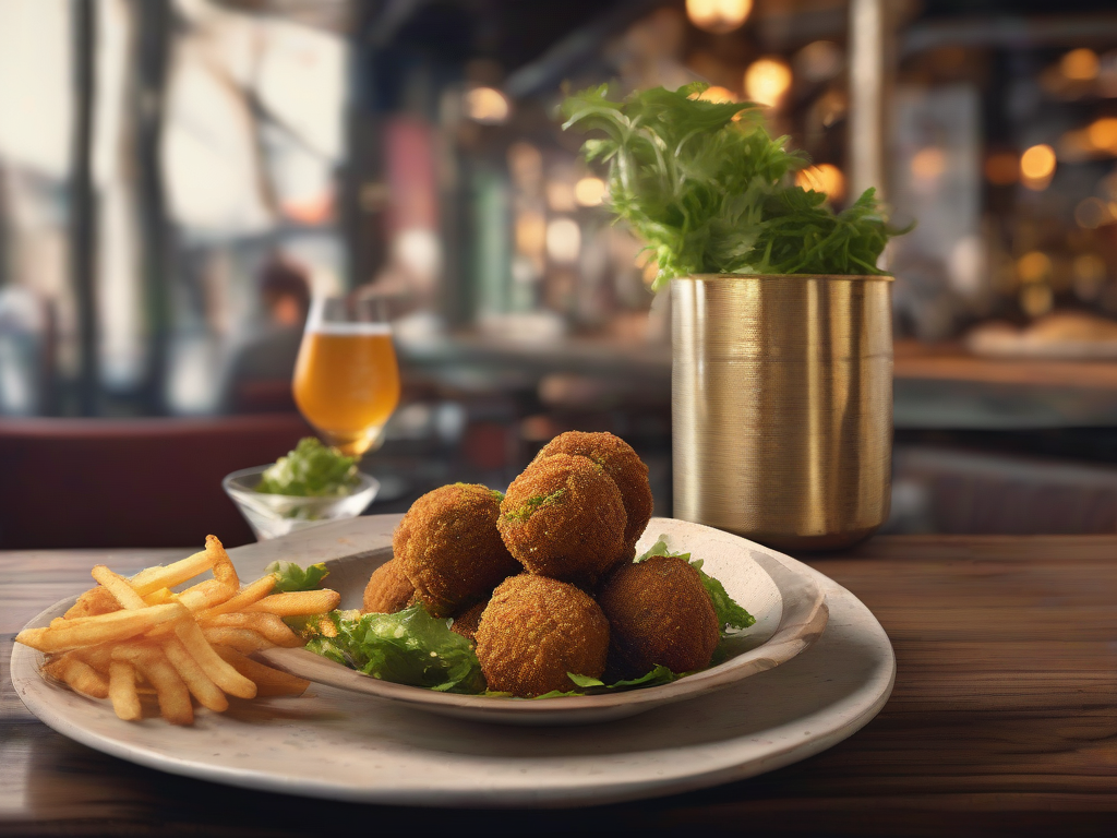 Falafel Sírio com Molho de Tahine