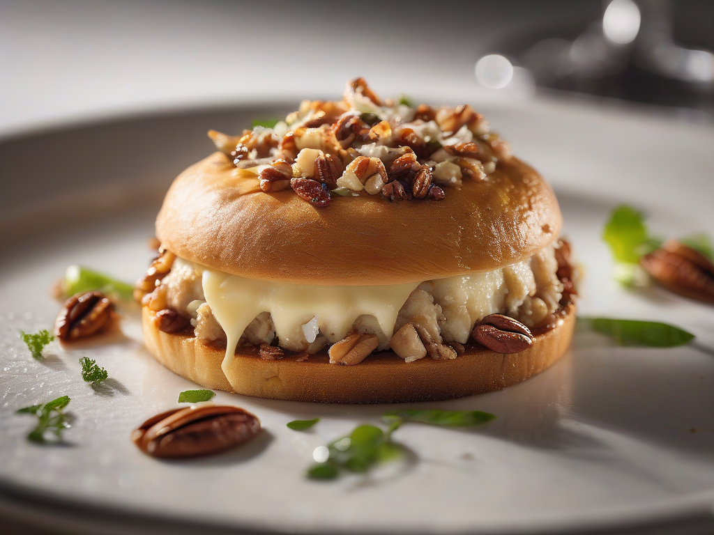 Torta de Frango com Queijo Parmesão e Nozes Pecan à la Italiana